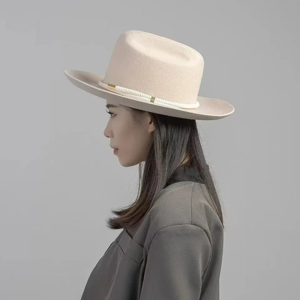 2025  New retro ins chic winte - Fedora Hat Wool review and price
