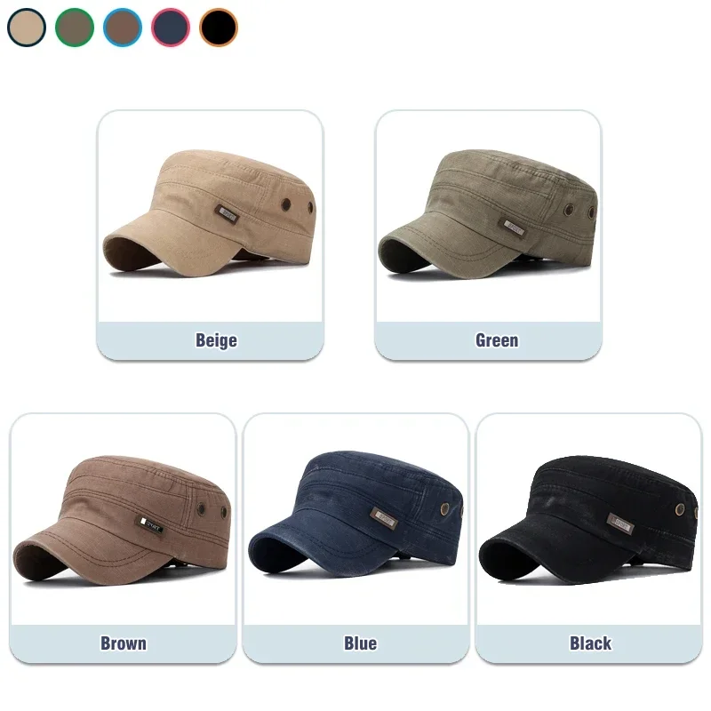 Military Cadet Flat Cap Fashio - Snapback Hat Flat review and price